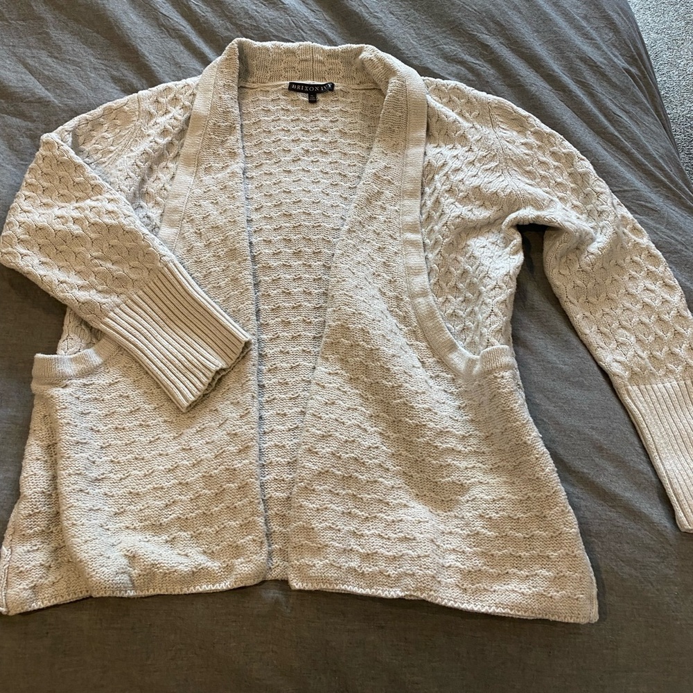 Brixton Ivy Cream Knit Pullover- XL